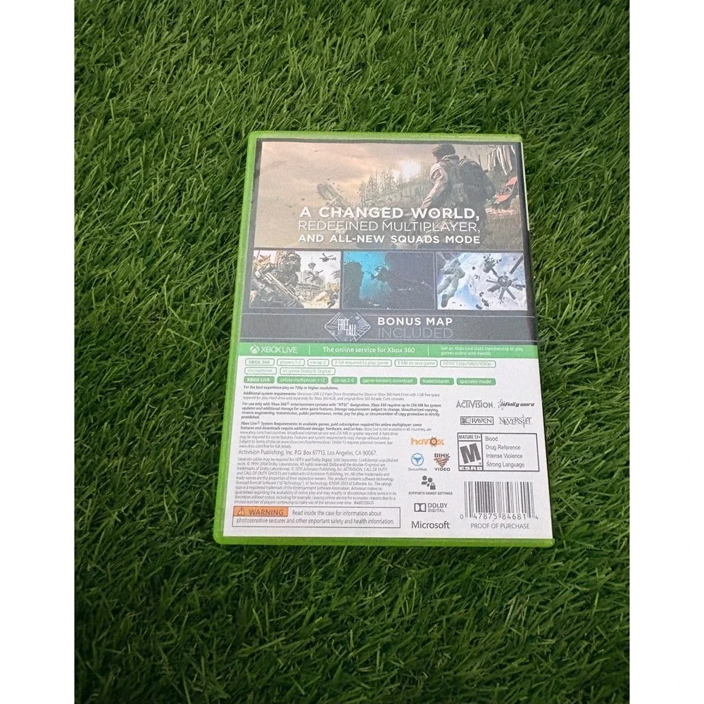Call of Duty Ghosts Microsoft Xbox 360 Activisio 2013 FPS Video Game NTSC 846814